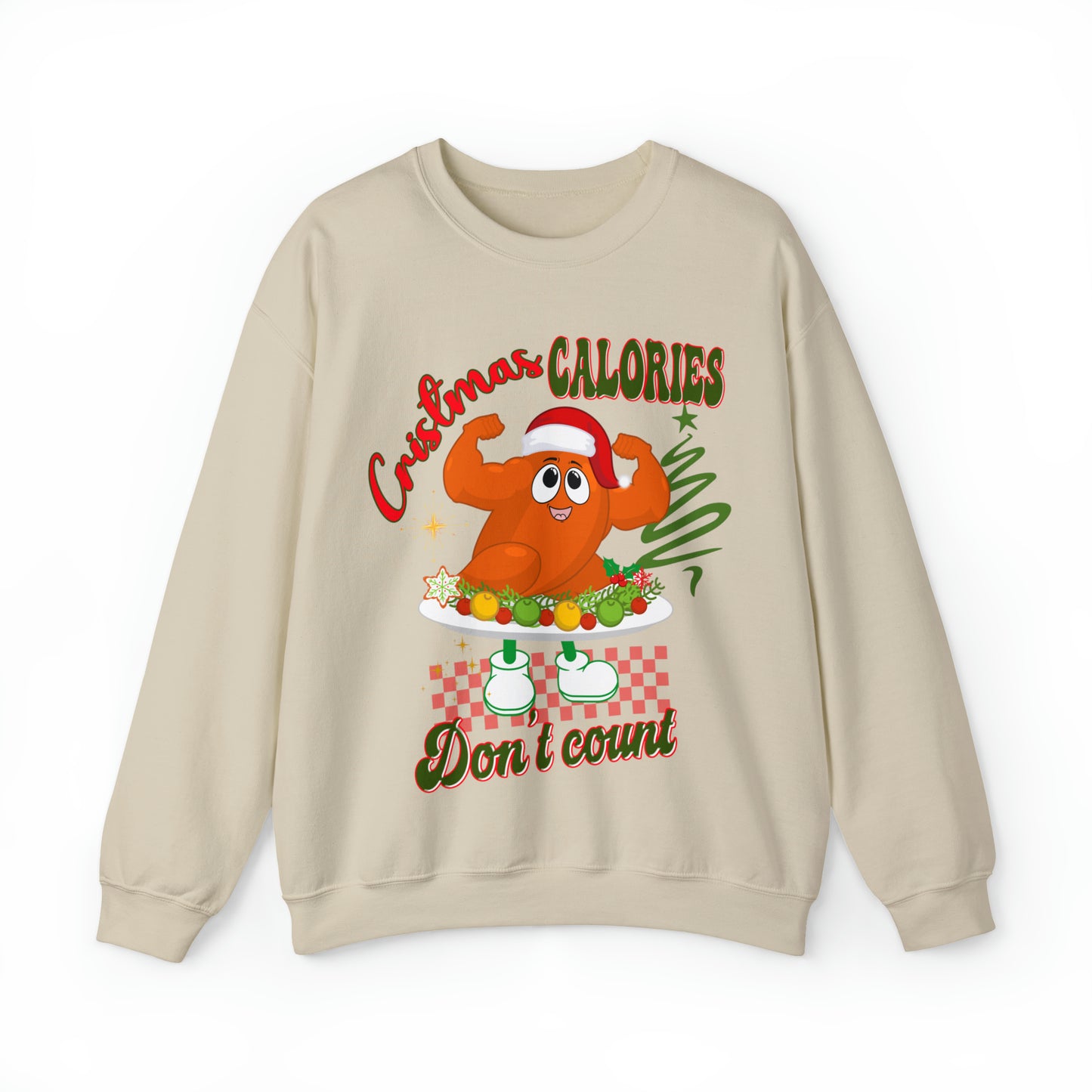 Christmas Calories Don't Count Sweatshirt, Funny Christmas Sweatshirt, Christmas Gift, Xmas calories Sweatshirt, Christmas calories, S875