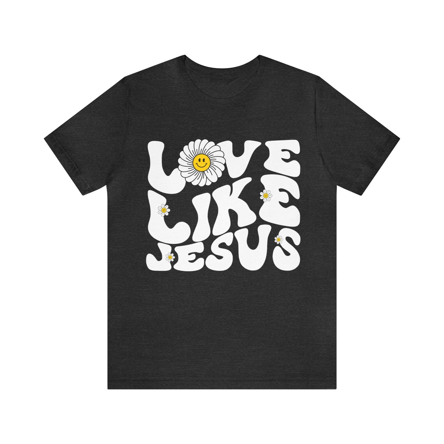 Retro Love Like Jesus Shirt, Cute Jesus Shirt, Women's Christian Clothing, Unisex Crewneck Christian Shirt, T851