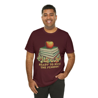 Back to school shirt funny for student - Ready to rule the school, T152