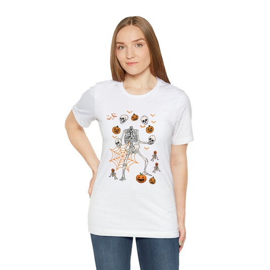 Dancing Pumpkin Skeleton Shirt, Pumpkin Face Shirt, Pumpkin Costume , Cute Pumpkin Shirt, Halloween Costume, Halloween Shirt, T731