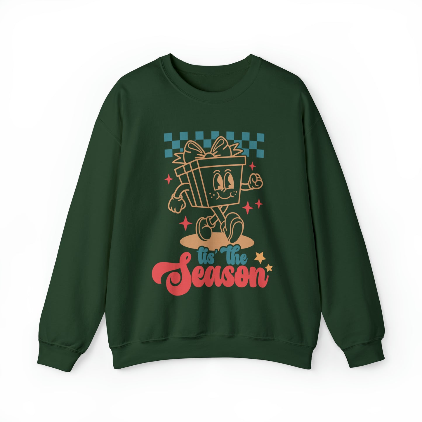 Christmas Tis The Season Sweatshirt, Merry Christmas Shirt, Christmas Tree Cake Sweater, Women Christmas, Christmas Cake Sweatshirt, SW878