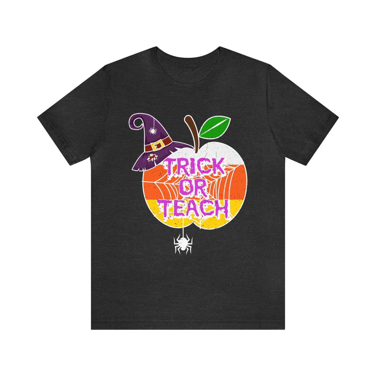 Trick or Teach Cute Vintage Graphic Tee, Halloween Party Fall Shirts, Teacher Appreciation Gift, Retro Teacher Halloween Shirt, T755