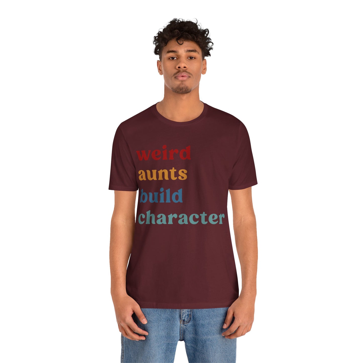 Weird Aunt Build Character Shirt, Best Aunt Shirt from Mom, Gift for Best Aunt, Aunt Shirt, Mother's Day Gift, Retro Aunt Shirt, T1123