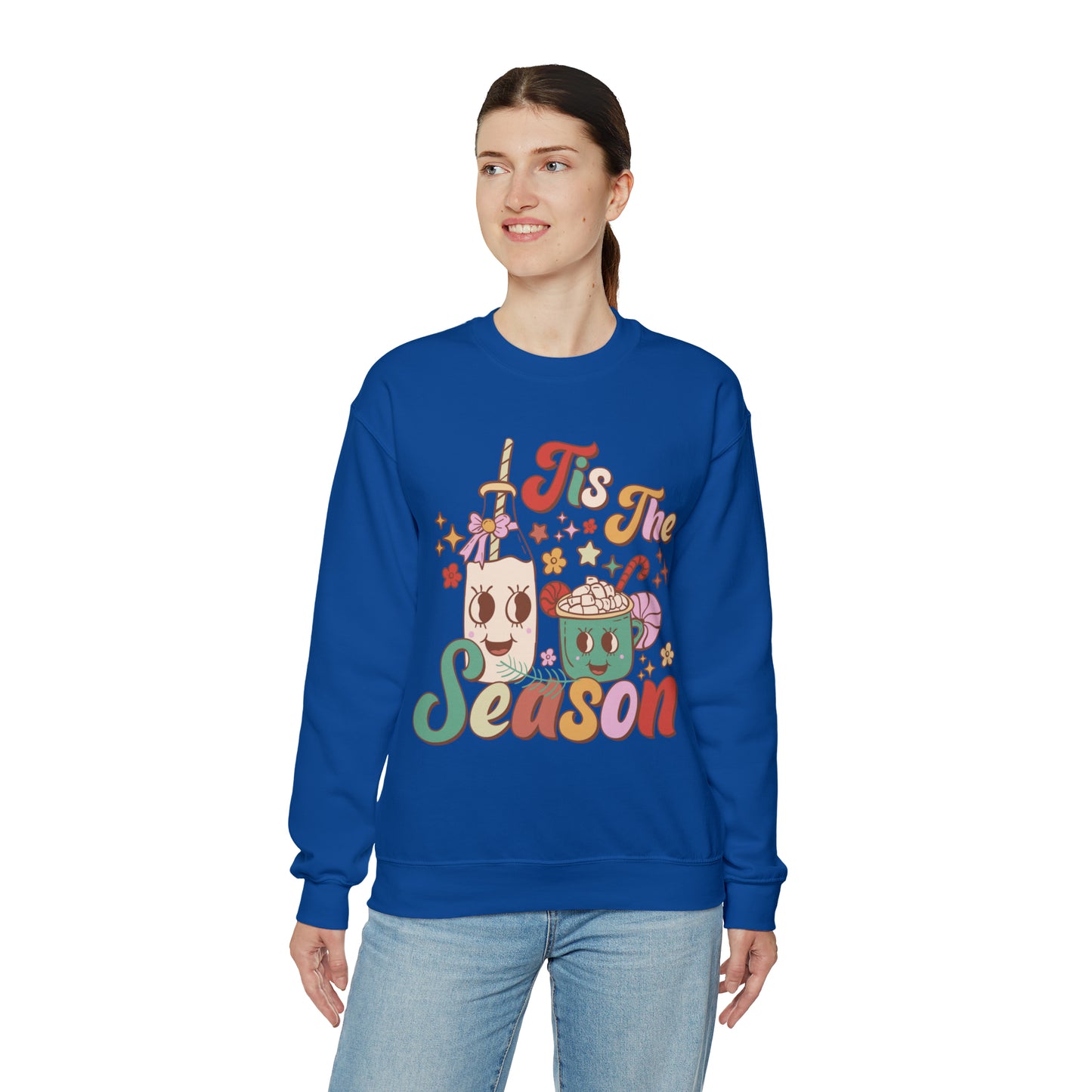 Christmas Tis The Season Sweatshirt, Merry Christmas Shirt, Christmas Tree Sweater, Christmas Tree shirt, Christmas Cake Sweatshirt, S890