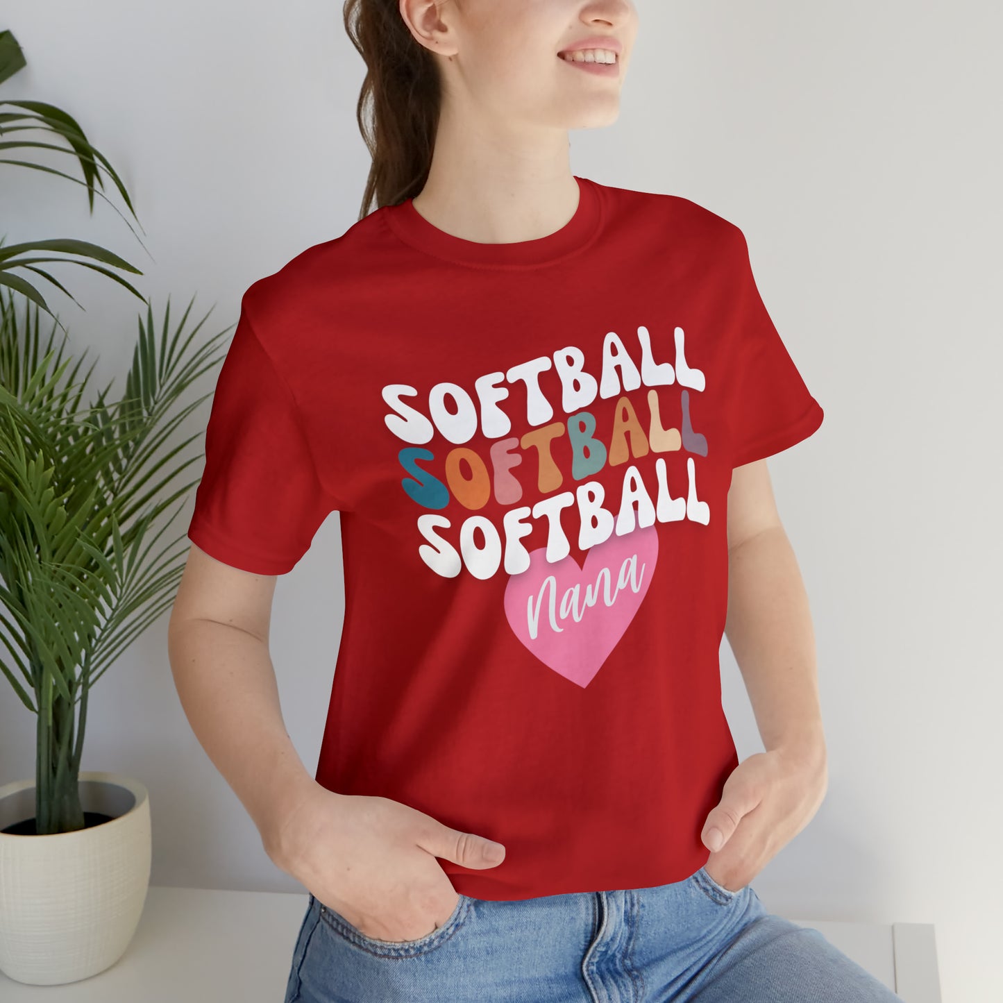 Softball Nana Shirt, Cute Softball Shirt for Grandma, Retro Softball Nana Shirt, Shirt for Nana, T330