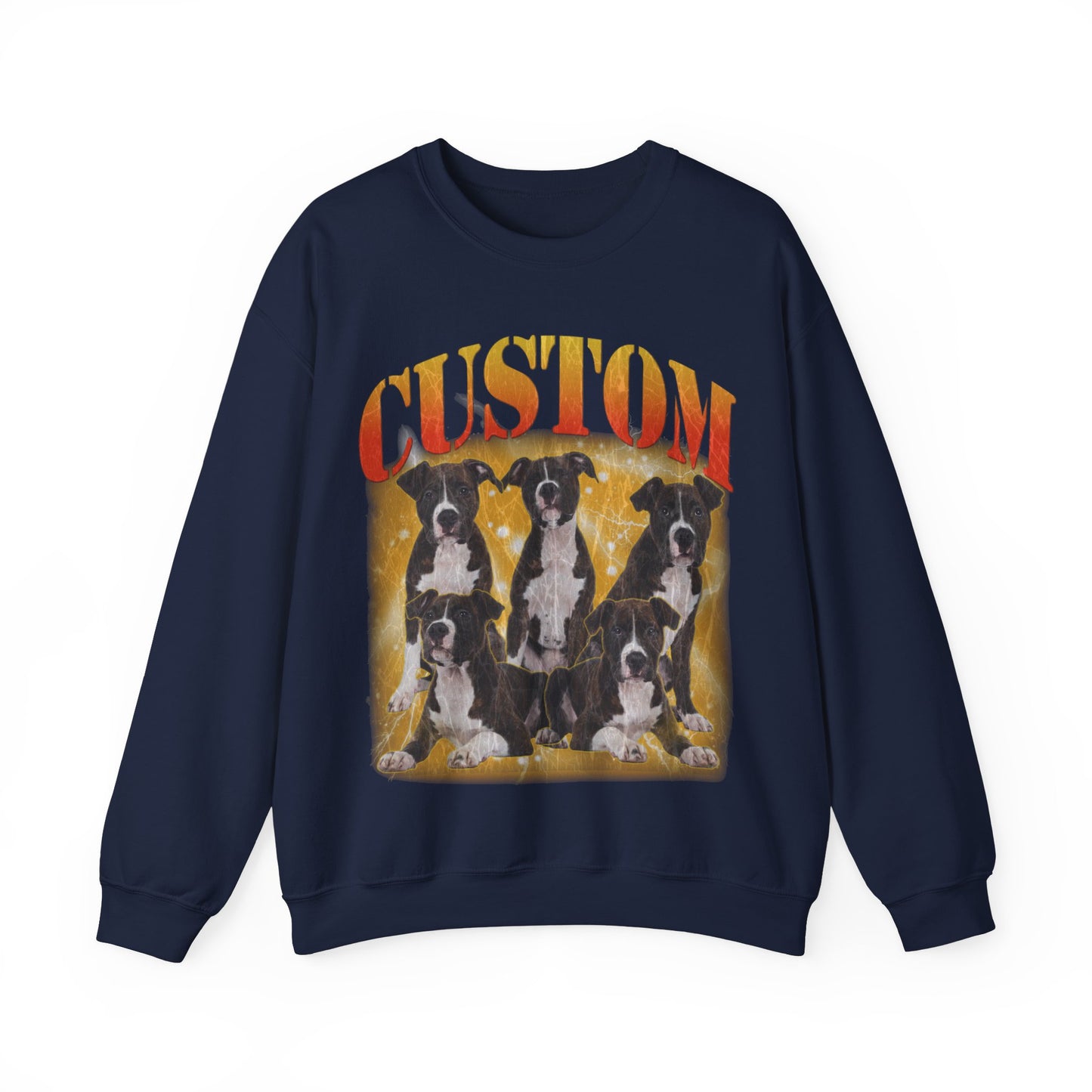 Retro Custom Your Own Bootleg Tee, Custom Cat Bootleg Tee, Custom Dog Bootleg Tee Custom dog portrait, Vintage Graphic 90s Sweatshirt, S1390