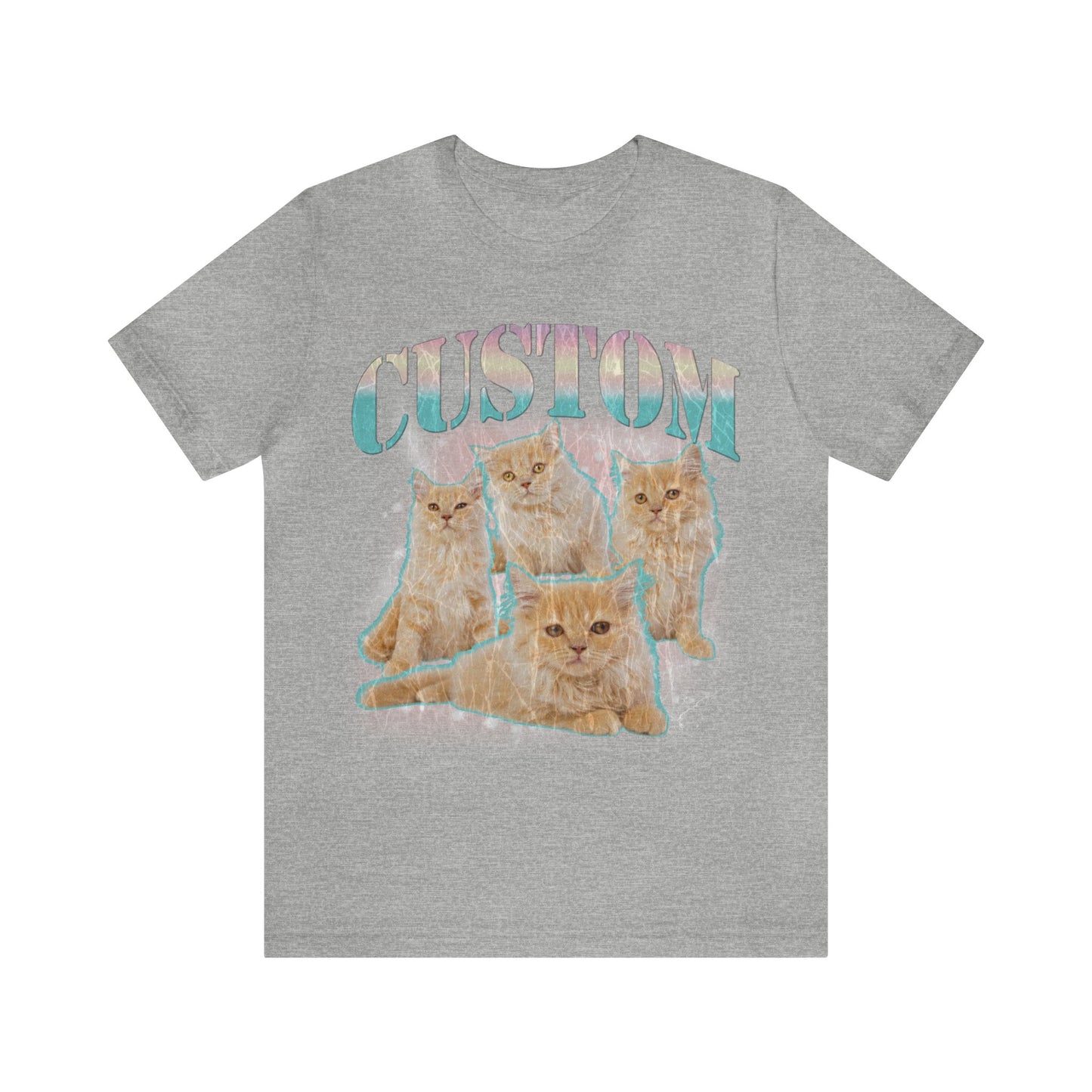 Retro Custom Cat Bootleg Tee, Custom Cat Shirt, Custom Cat Lover Gift, Custom dog portrait, Vintage Funny Cat Shirt, Bootleg Shirt, T1397