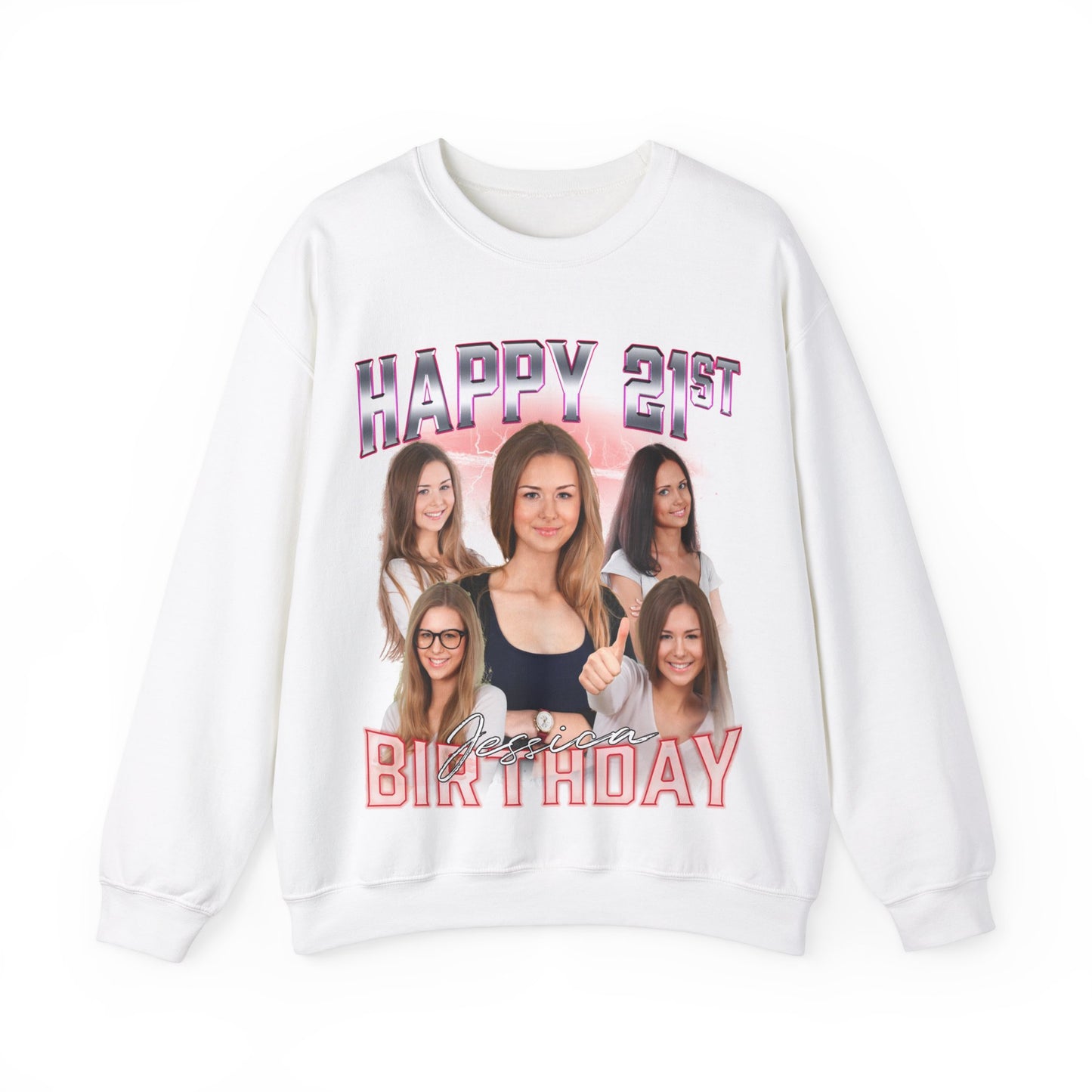Custom 21st birthday sweatshirt, Custom Bootleg Rap sweatshirt, 21st birthday gifts, Vintage Graphic Sweatshirt, 18th birthday gift, S1522