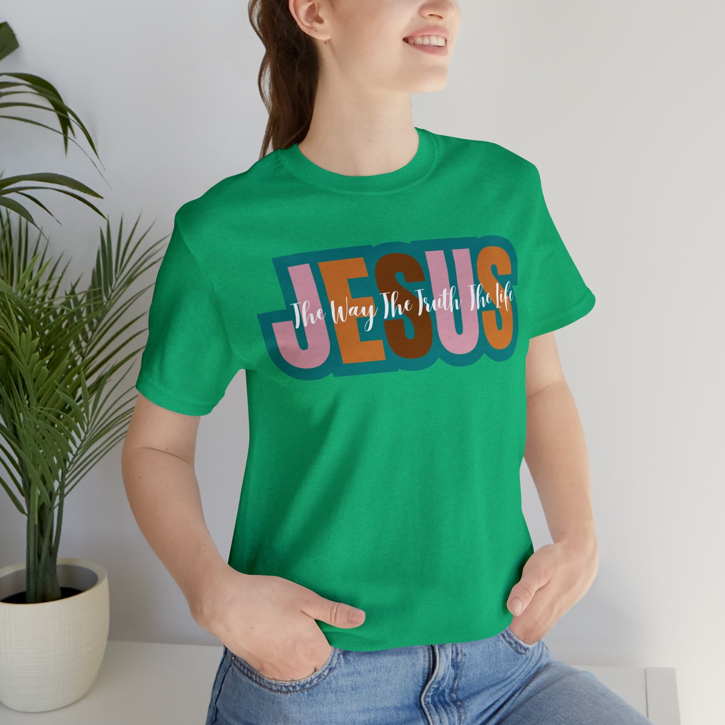 Retro Christian Tshirt, Jesus Tee for Christian Apparel, Christian Shirt for Women, T255