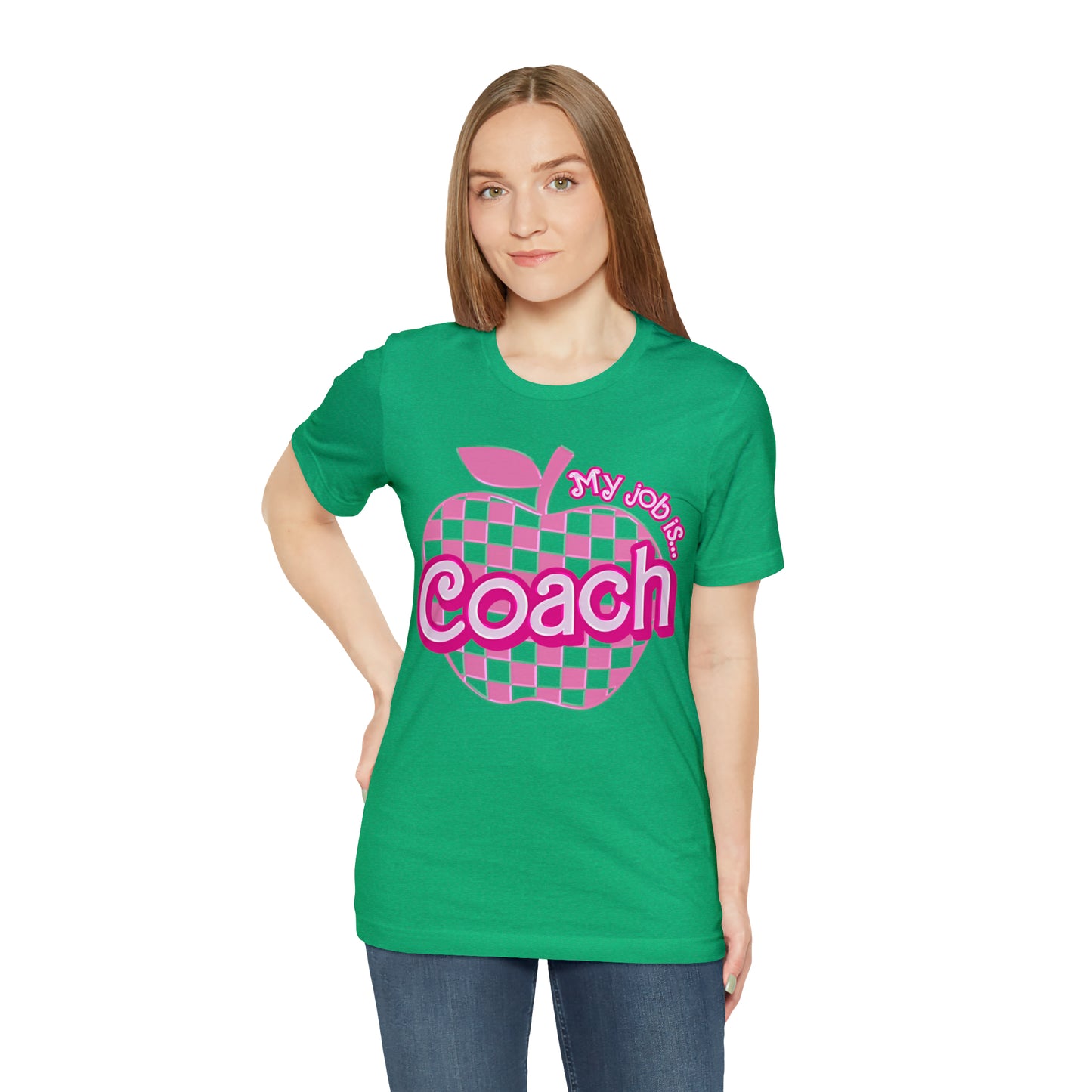 My Job Is Coach shirt, Pink Sport Coach Shirt, Colorful Coaching shirt, 90s Cheer Coach shirt, Back To School Shirt, Teacher Gift, T817