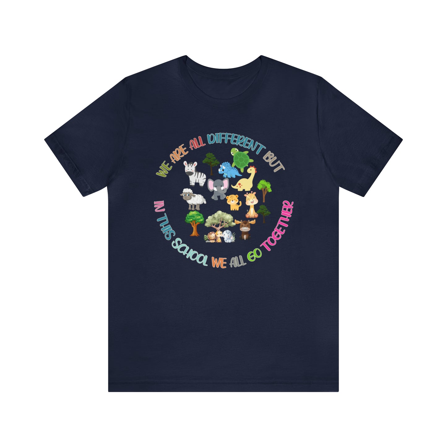 We Are Different But In This School We All Swim Together Shirt, Cute Teacher Shirt, Teacher Appreciation Shirt, T384