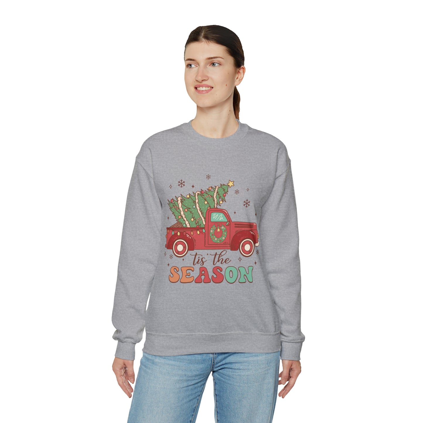 Christmas Tis The Season Sweatshirt, Merry Christmas Shirt, Christmas Tree Sweater, Christmas Tree shirt, Christmas Cake Sweatshirt, S889