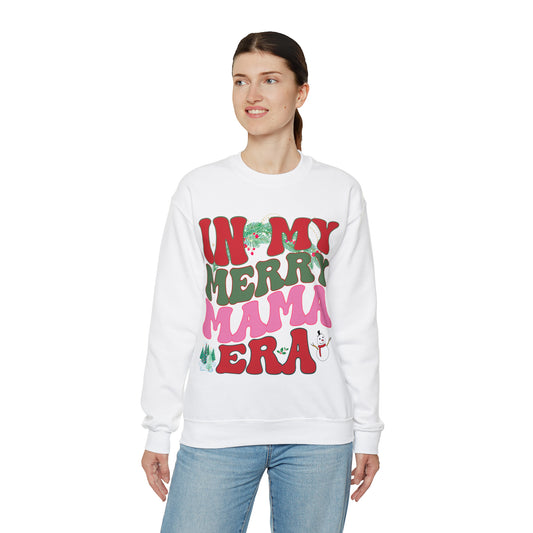 In My Merry Mana Sweatshirt, Christmas Mom Sweatshirt, Merry Mama Sweatshirt, Gift for New Mom, Santa Mom Sweatshirt, S854