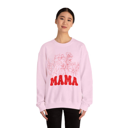 Wildflowers Mama Sweatshirt, Mama Sweatshirt, Retro Mom Sweatshirt, Mother's Day Gift, Flower Shirts for Women, Floral New Mom Gift, S1592