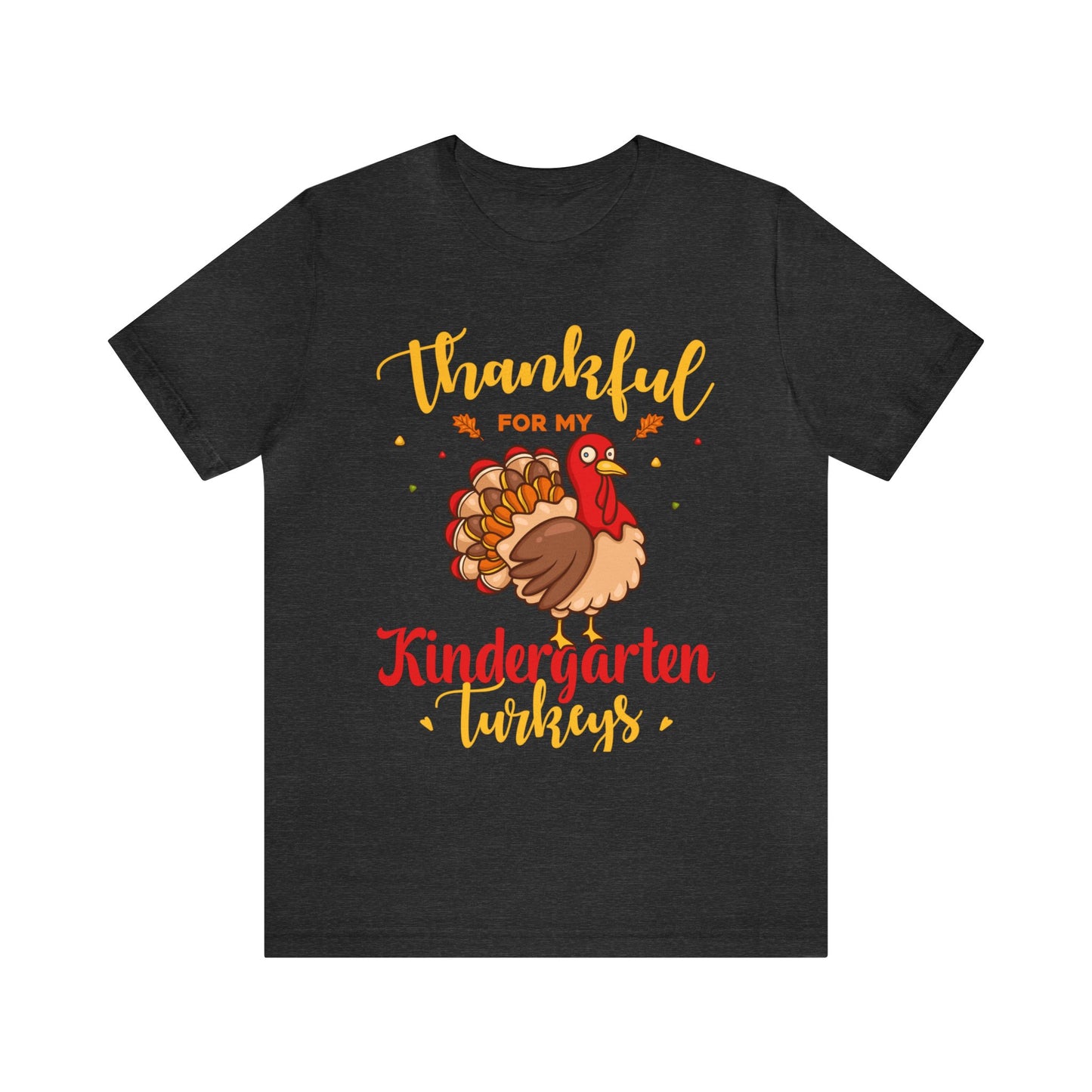 Thankful For My Kindergarten Turkey Shirt, Thanksgiving Dinner Shirt, Family Thanksgiving Shirt, Thanksgiving Turkey Shirt, T860