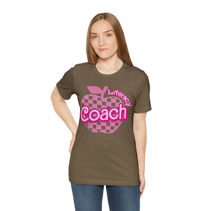 Literacy Coach shirt, Pink Sport Coach Shirt, Colorful Coaching shirt, 90s Cheer Coach shirt, Back To School Shirt, Teacher Gift, T821