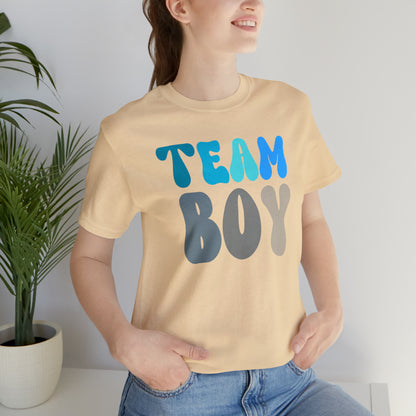 Cute Baby Announcement Shirt for Gender Reveal, Team Boy Shirt for Gender Reveal, Gender Announcement Gift for Her, T398