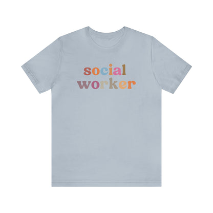 Retro Social Worker Shirt, Social Worker T-shirt for Women, School Social Worker Shirt, Social Worker Gift, T459