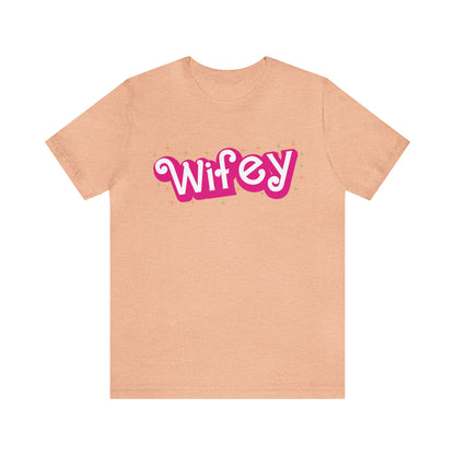 Wifey Shirt for Women, Retro Wifey TShirt for Wife, Engagement Gift For New Wife, Cute Wedding Gift For Bride Gift for Wife, T774