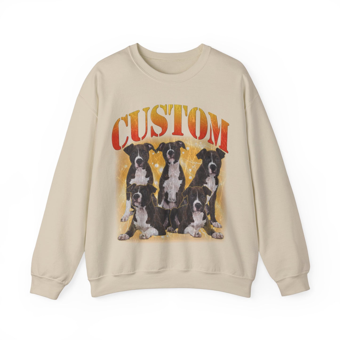 Retro Custom Your Own Bootleg Tee, Custom Cat Bootleg Tee, Custom Dog Bootleg Tee Custom dog portrait, Vintage Graphic 90s Sweatshirt, S1390