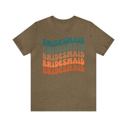 Retro Bridesmaid TShirt, Bridesmaid Shirt for Women, T290