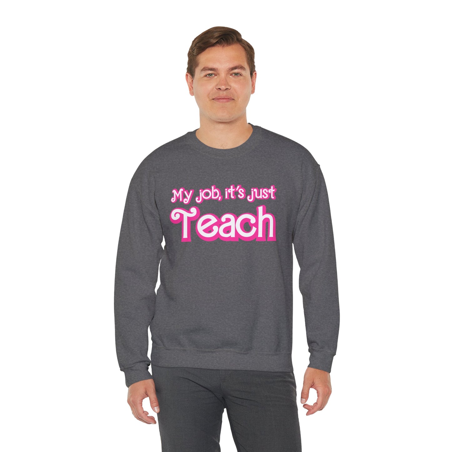 My Job is Teach Sweatshirt, Trendy Teacher Sweatshirt, Retro Back to school, Teacher Appreciation, Checkered Teacher Sweatshirt, S735