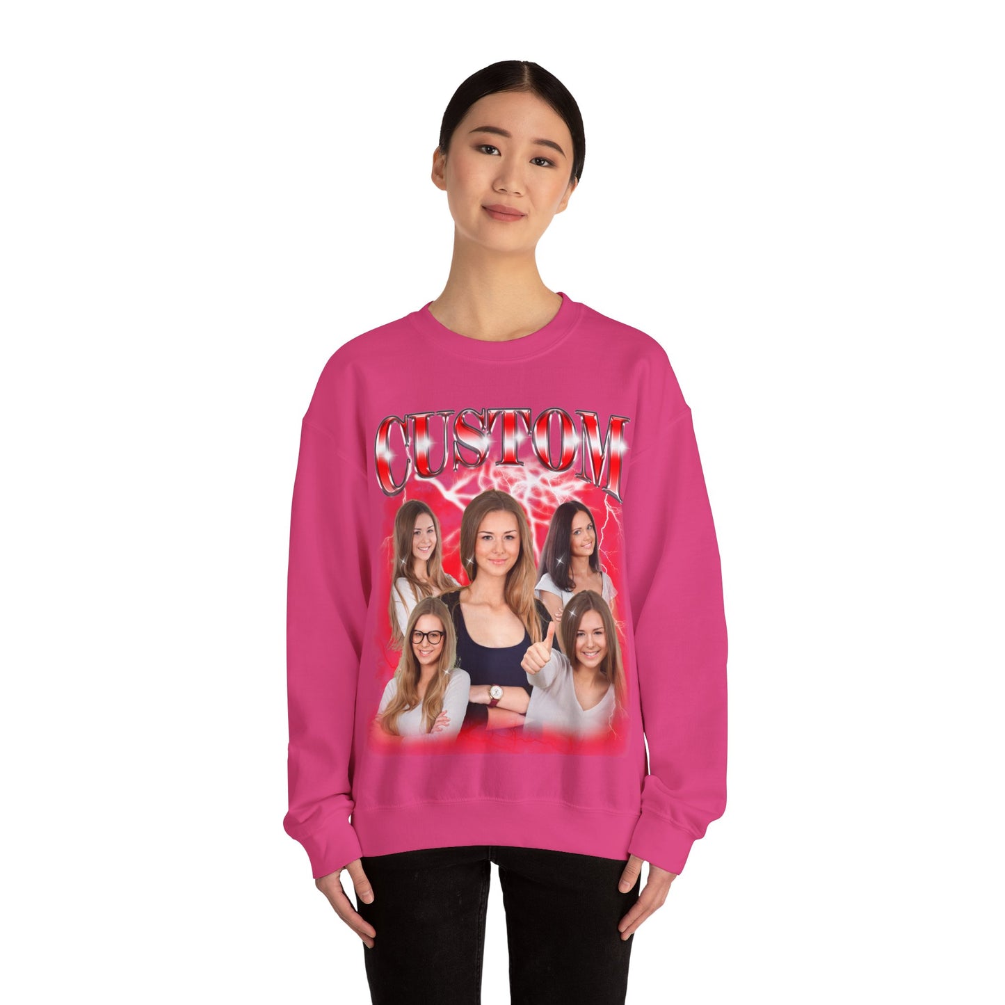 Custom Bootleg Rap Sweatshirt with Face Photo Vintage Sweatshirt, Bachelorette Surprise Sweatshirt, Birthday Gift Sweatshirt, S1596