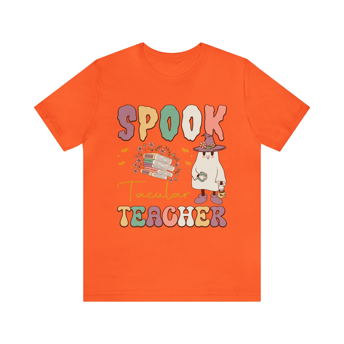 Spook Tacular Teacher Shirt, Spooky Season Tee, Retro Halloween Cowgirl Shirt, Cowgirl Halloween Shirt, Vintage Ghost Shirt, T767