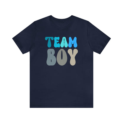 Cute Baby Announcement Shirt for Gender Reveal, Team Boy Shirt for Gender Reveal, Gender Announcement Gift for Her, T398