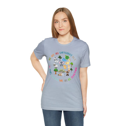 We Are Different But In This School We All Swim Together Shirt, Cute Teacher Shirt, Teacher Appreciation Shirt, T384