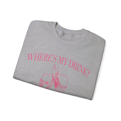 I Gave Birth 21 Years Ago Where's My Drink Sweatshirt, 21st Birthday Party Sweatshirt, 21st Birthday Gift, 21st Birthday Sweatshirt, S1569