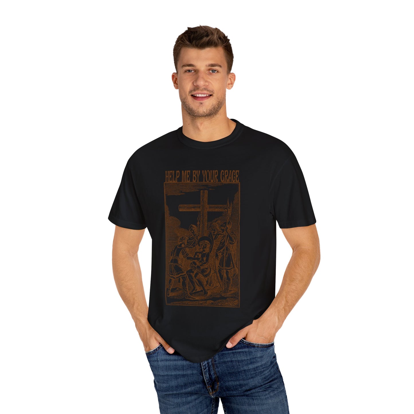 Vintage Antique Religious Biblical Drawing of Jesus Shirt, 10Th or Tenth Station of the Cross Shirt, Way of the Cross Shirt, CC1590