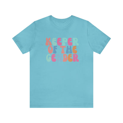 Cute Baby Announcement Shirt for Gender Reveal, Keeper of the Gender Shirt, Gender Reveal Party Tee, T331