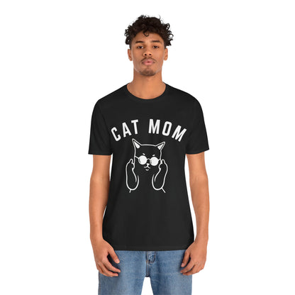 Cat Mom Shirt, Funny Pet Lover Tshirt for Her, Cat Mama T Shirt for Mom Gift from Kids, Cat T-Shirt Gift for Women, Cat Lover Tee, T1111