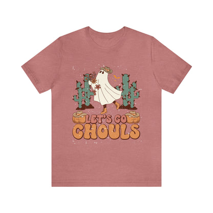 Lets Go Ghouls Shirt, Spooky Season Tee, Retro Halloween Cowgirl Shirt, Cowgirl Halloween Shirt, Vintage Ghost Shirt, T762