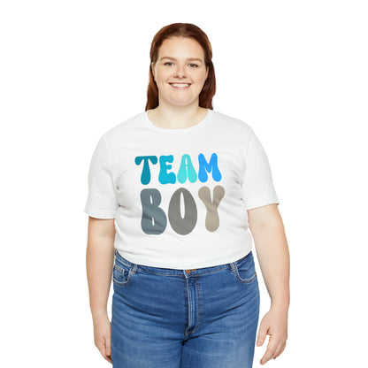 Cute Baby Announcement Shirt for Gender Reveal, Team Boy Shirt for Gender Reveal, Gender Announcement Gift for Her, T398