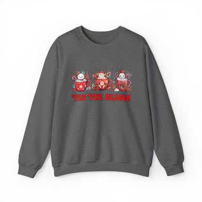 Christmas Tis The Season Sweatshirt, Merry Christmas Shirt, Christmas Tree Sweater, Christmas Tree shirt, Christmas Cake Sweatshirt, S891