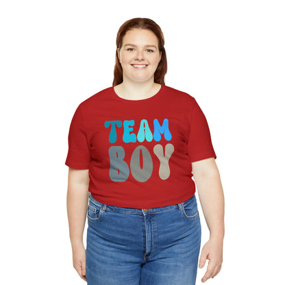 Cute Baby Announcement Shirt for Gender Reveal, Team Boy Shirt for Gender Reveal, Gender Announcement Gift for Her, T398