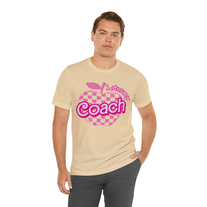 Literacy Coach shirt, Pink Sport Coach Shirt, Colorful Coaching shirt, 90s Cheer Coach shirt, Back To School Shirt, Teacher Gift, T821