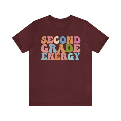 Cute Teacher Shirt, Second Grade Energy Shirt, Shirt for Second Grade, Teacher Appreciation Shirt, Best Teacher Shirt, T492