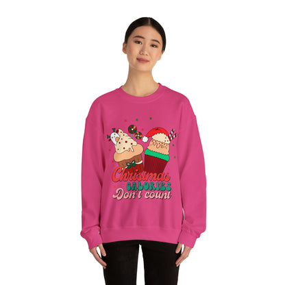 Christmas Calories Don't Count Sweatshirt, Funny Christmas Sweatshirt, Christmas Gift, Xmas calories Sweatshirt, Christmas calories, SW871