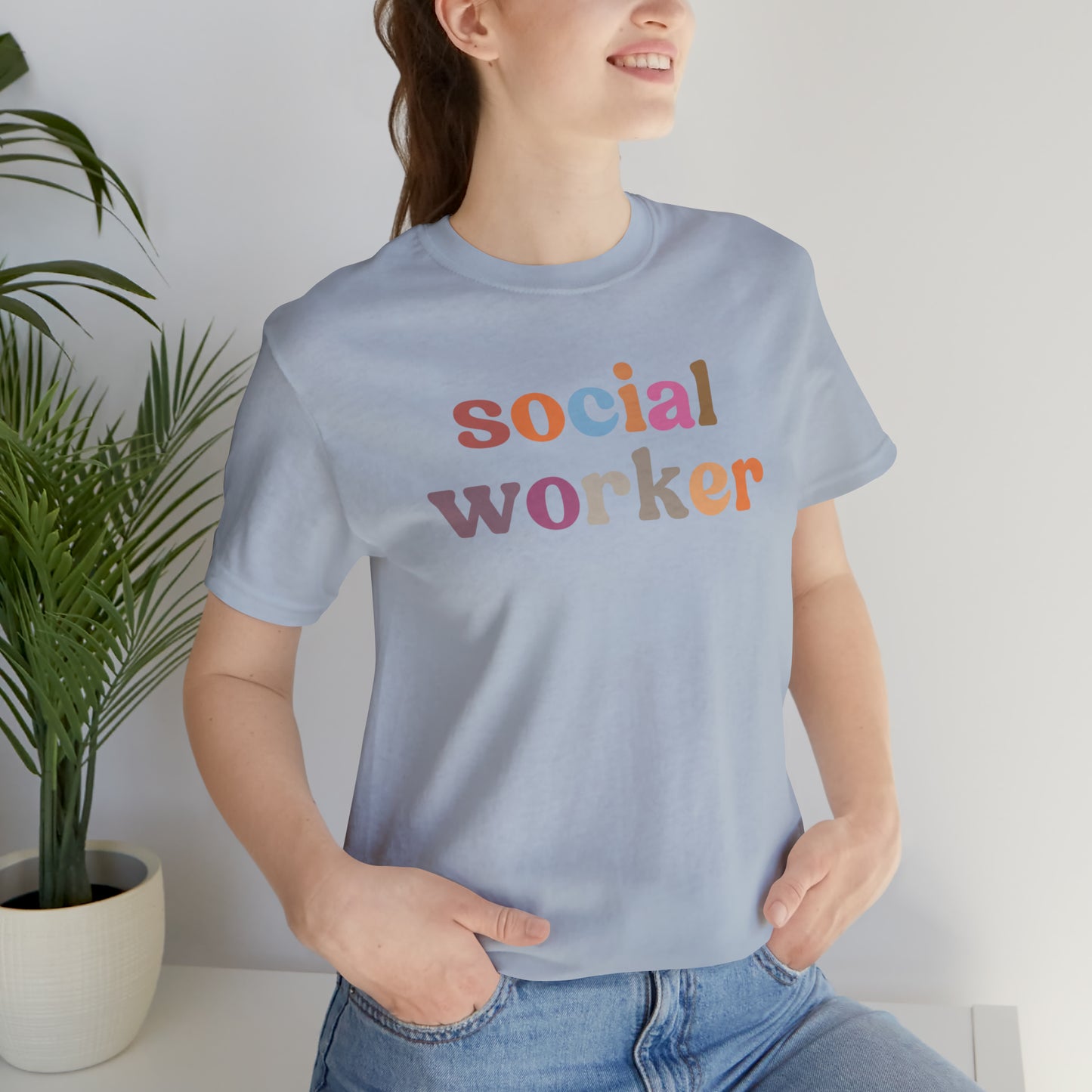 Retro Social Worker Shirt, Social Worker T-shirt for Women, School Social Worker Shirt, Social Worker Gift, T459