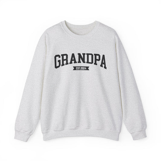 New Grandpa est Sweatshirt, Custom Father Day Sweatshirt, Custom Fathers day Gift, Custom Grandpa Sweatshirt, Grandpa Gift, Dad shirt, S1653