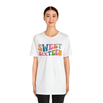 Sixteenth Birthday Gift, Sweet Sixteen Shirt for 16th Birthday Party, Cute Sweet 16 Gift for 16th Birthday TShirt for Daughter, T476