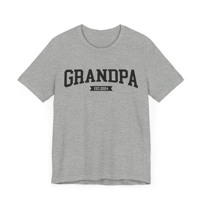 New Grandpa Est Shirt, Custom Father Day Shirt, Custom Fathers day Gift, Custom Grandpa Shirt , Grandpa Gift, Fathers Shirt Dad shirt, T1653