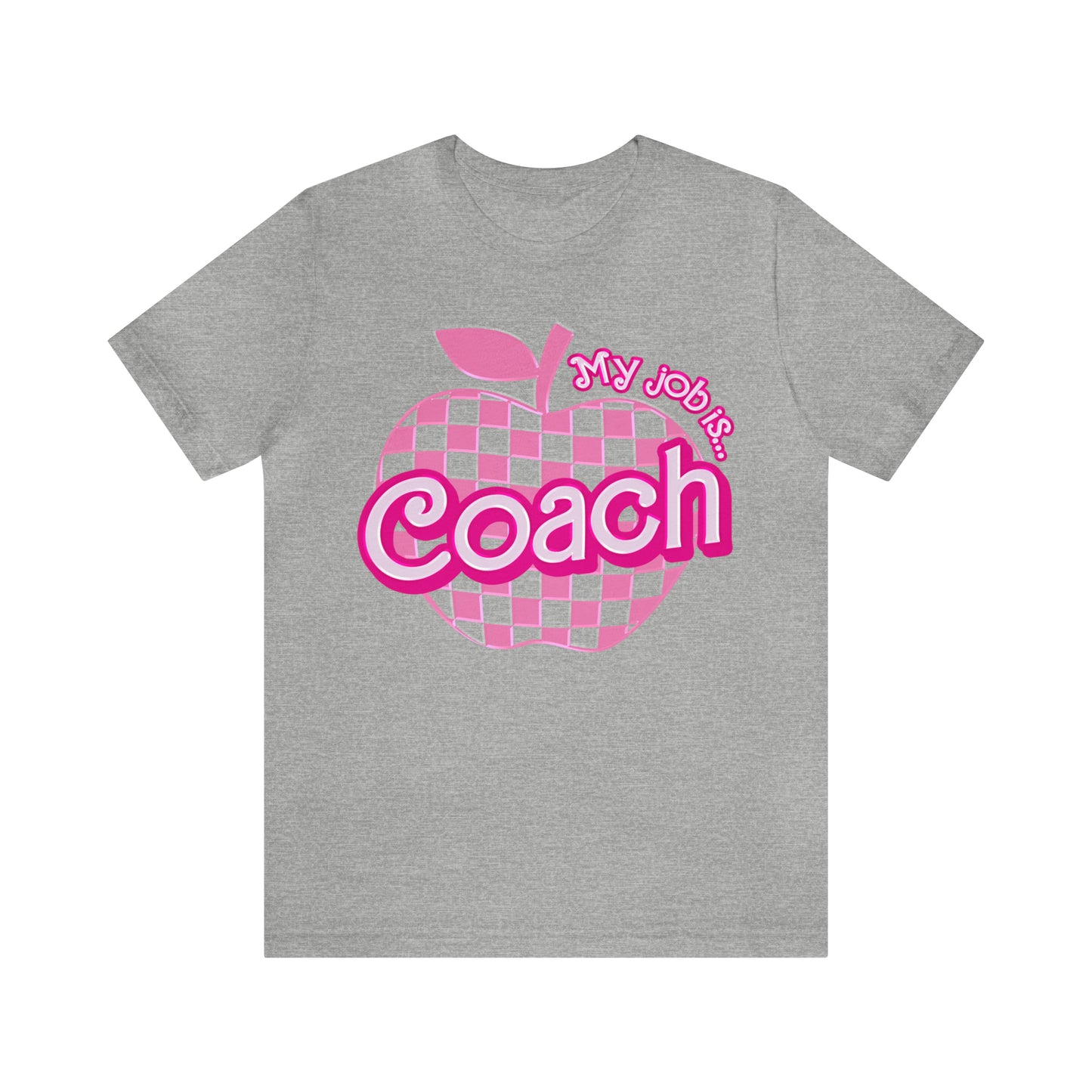 My Job Is Coach shirt, Pink Sport Coach Shirt, Colorful Coaching shirt, 90s Cheer Coach shirt, Back To School Shirt, Teacher Gift, T817