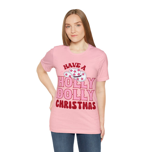 Holly Dolly Christmas Shirt, Western Christmas, Cowgirl Christmas Shirt, Country Christmas Sweater, Best Friend Gift, Family Christmas, T852