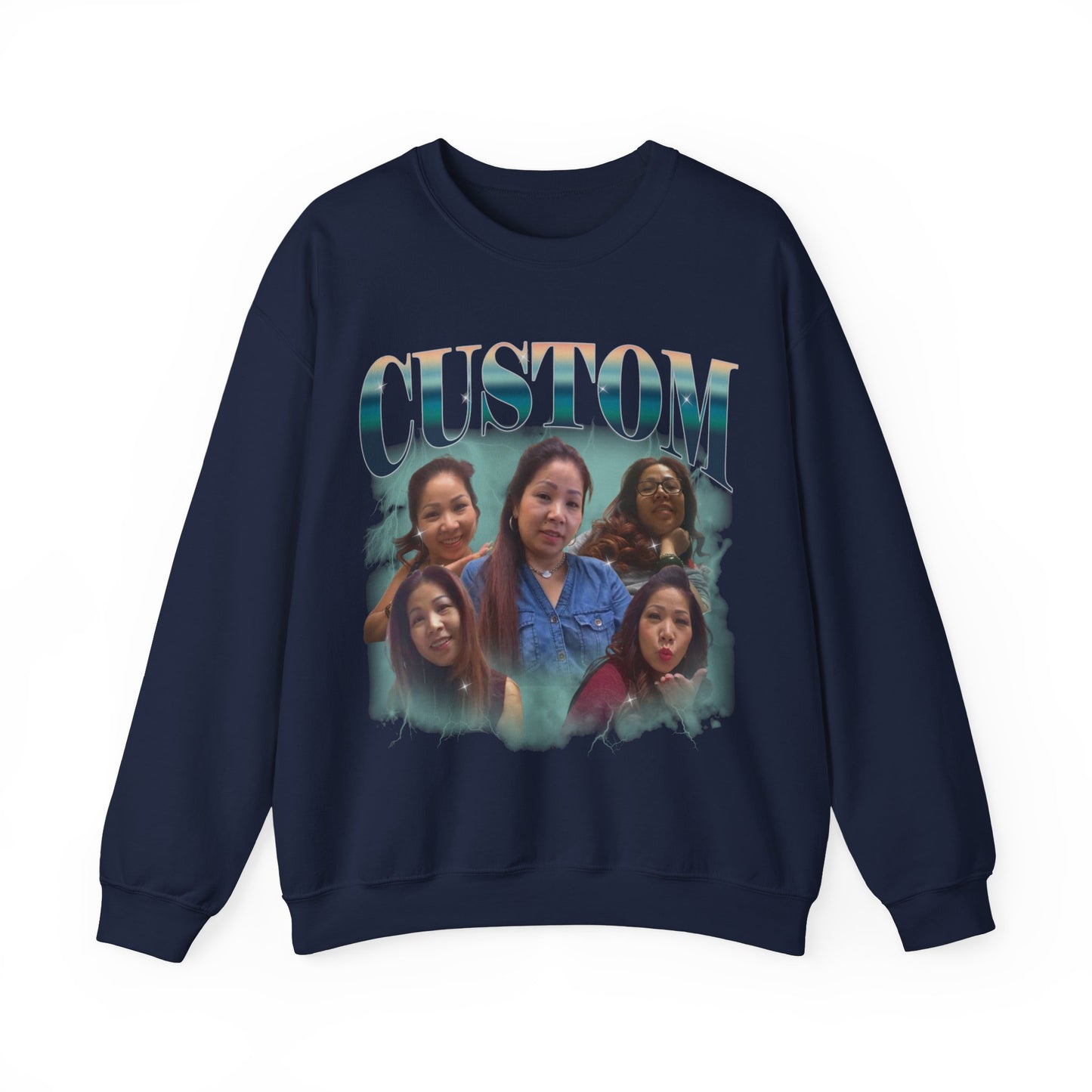 Custom Your Own Bootleg Tee, Retro Custom Bootleg Rap Tee, Custom Photo Sweatshirt, Insert Your Design Vintage Graphic 90s Sweatshirt, S1385