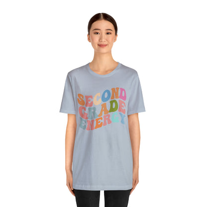Cute Teacher Shirt, Second Grade Energy Shirt, Shirt for Second Grade, Teacher Appreciation Shirt, Best Teacher Shirt, T495
