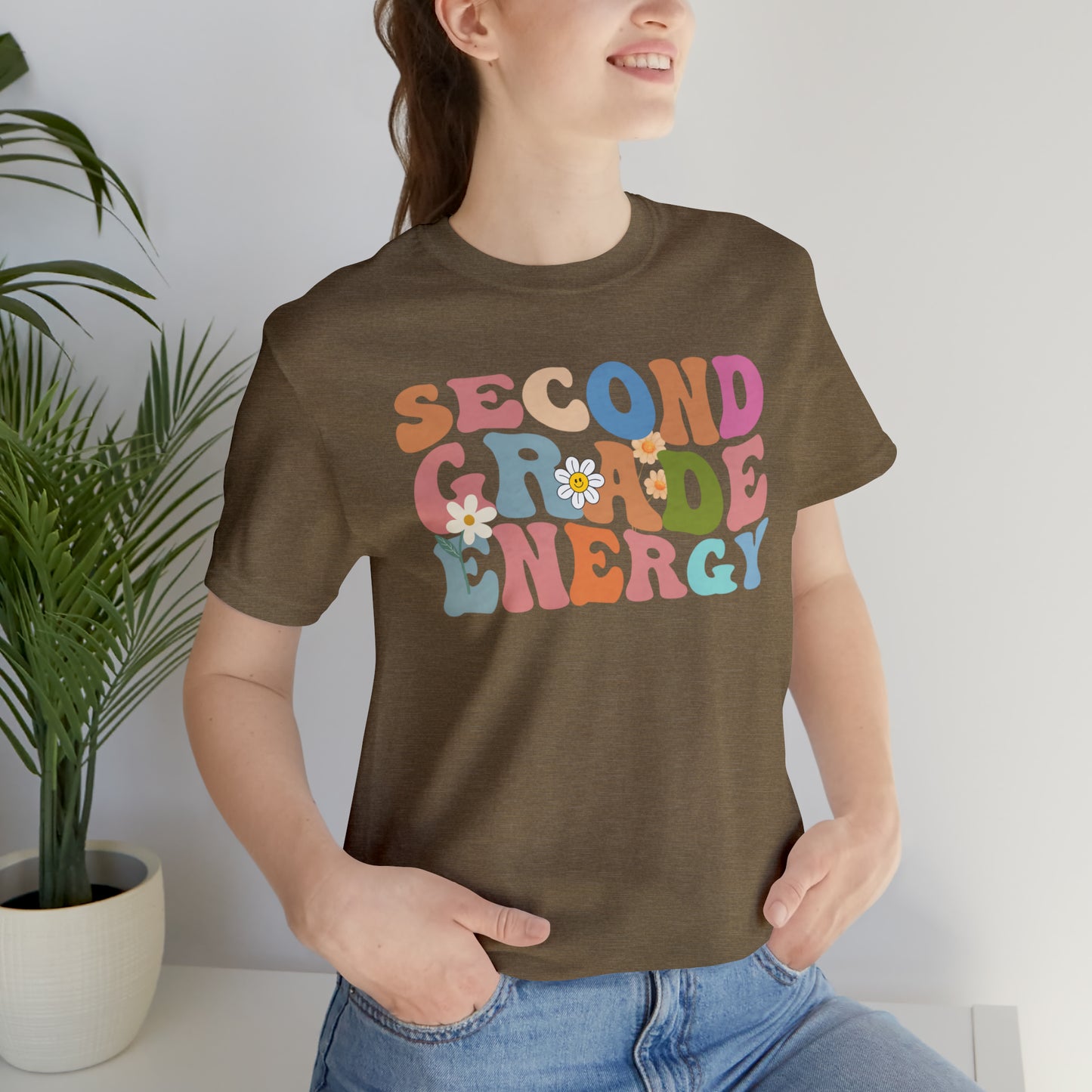 Cute Teacher Shirt, Second Grade Energy Shirt, Shirt for Second Grade, Teacher Appreciation Shirt, Best Teacher Shirt, T491